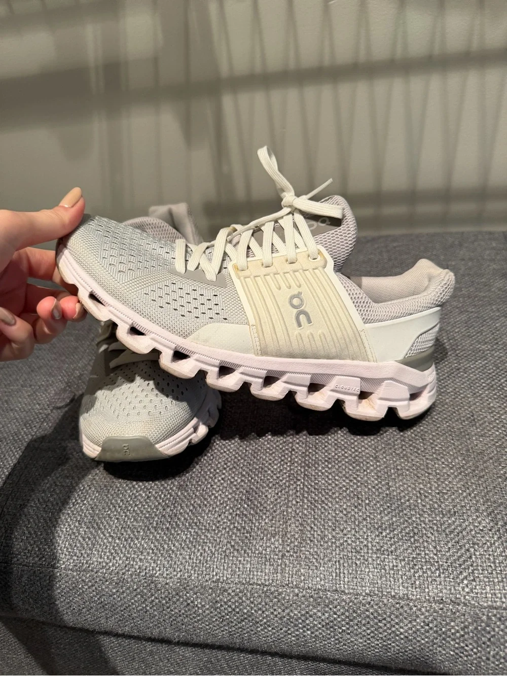 On Cloud Sneakers in Light Gray